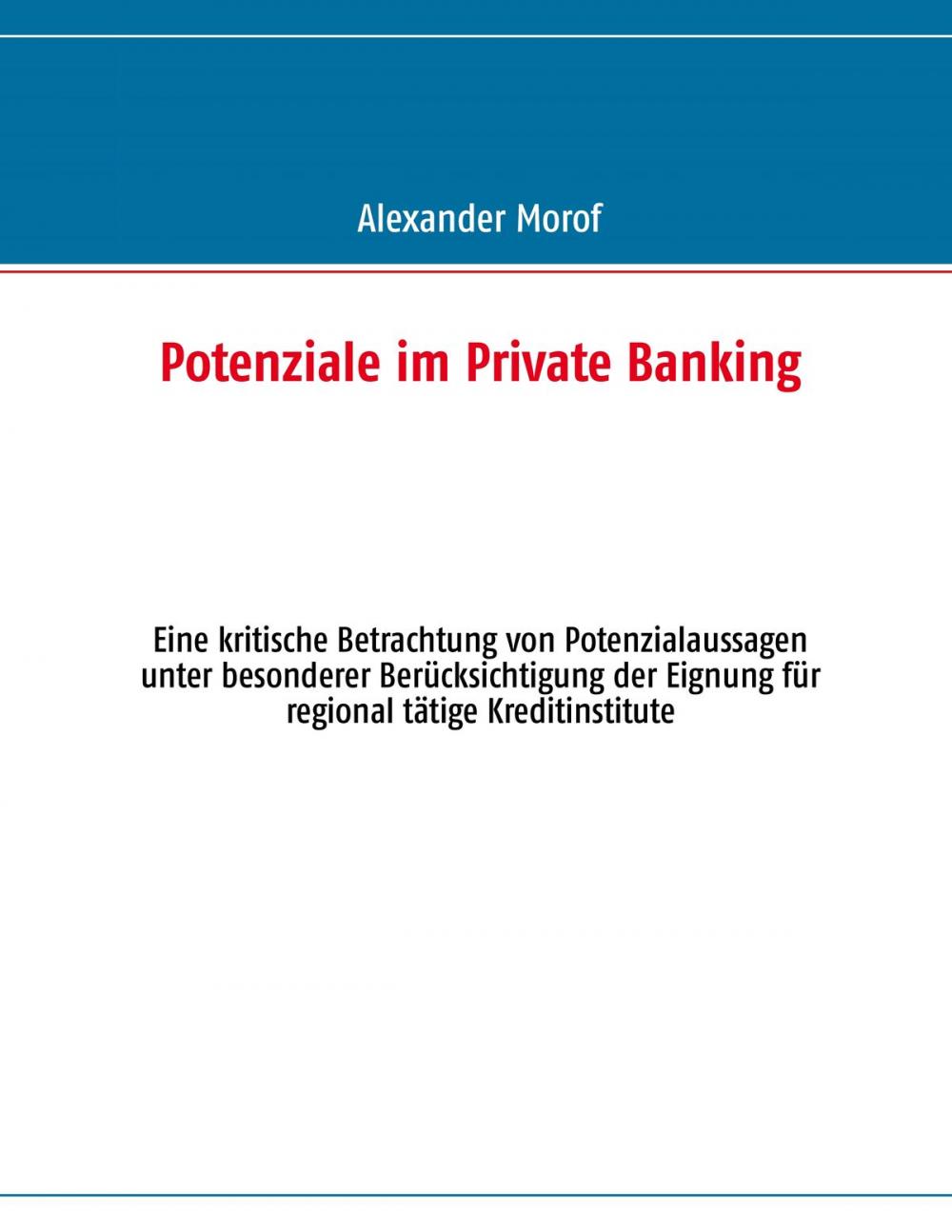 Big bigCover of Potenziale im Private Banking