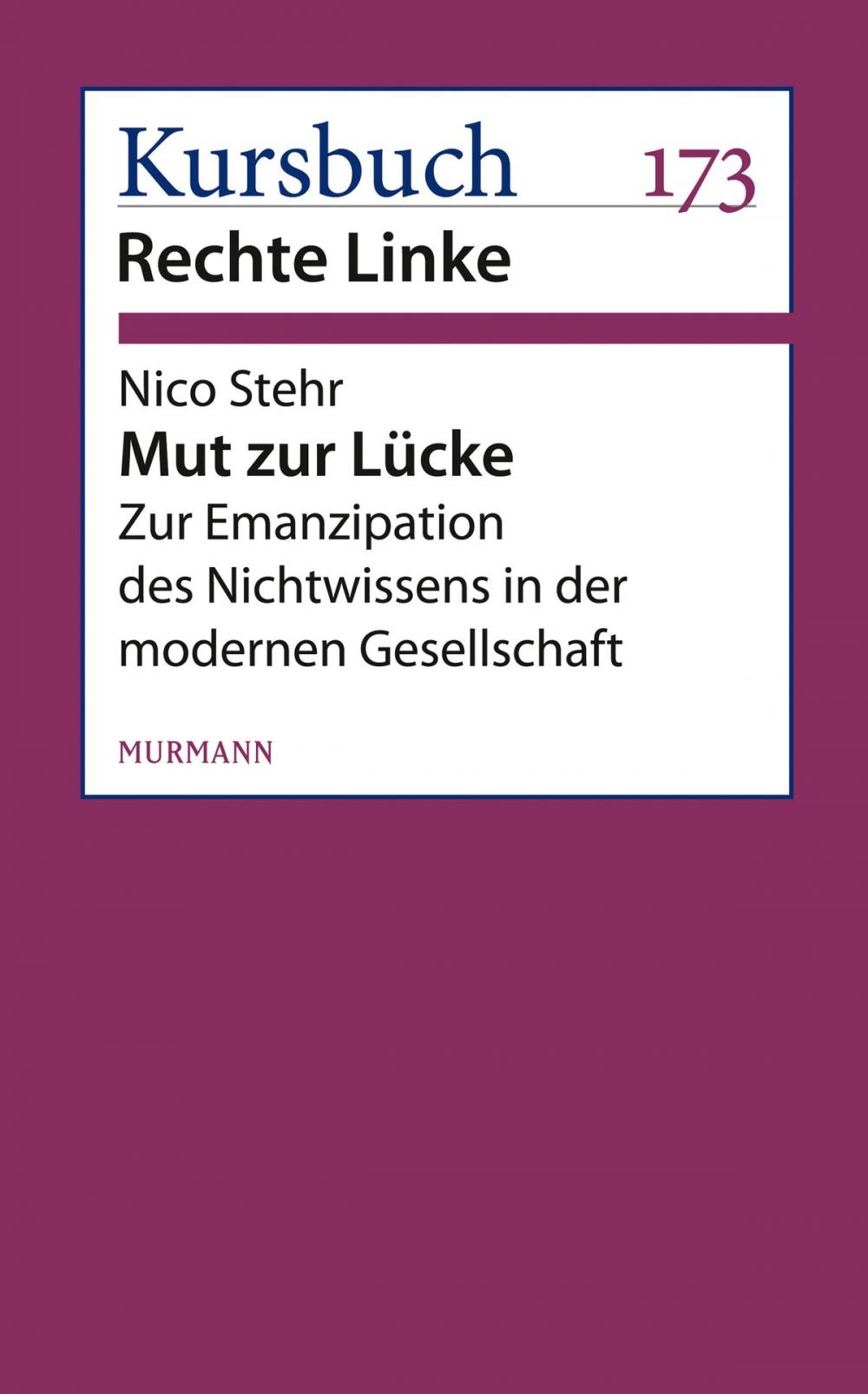 Big bigCover of Mut zur Lücke