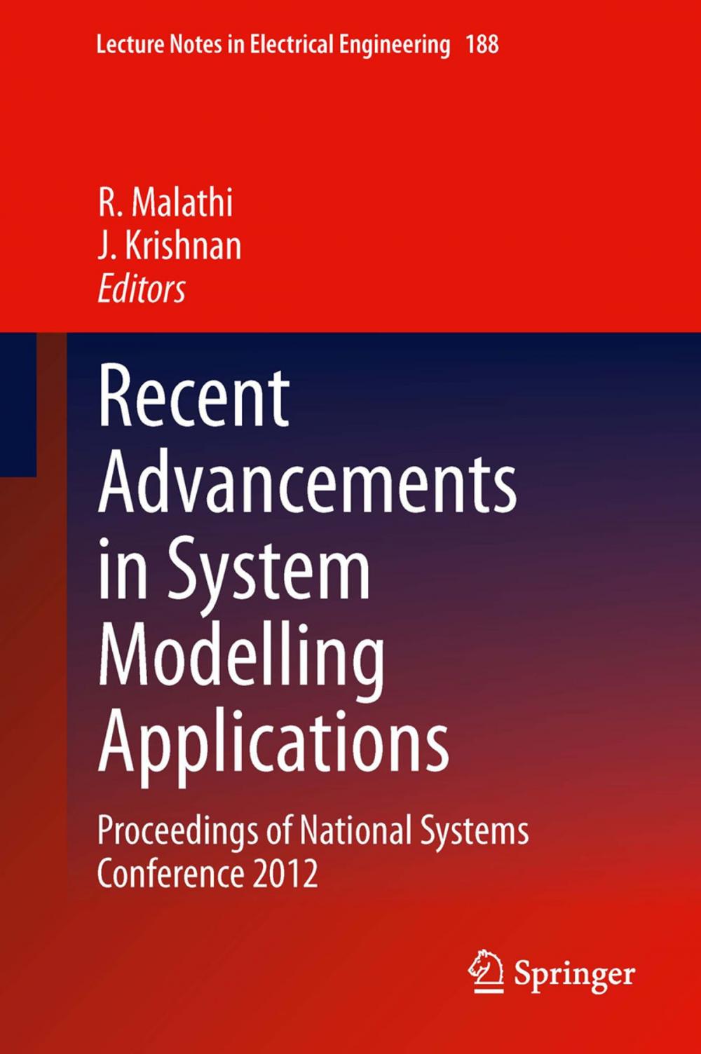 Big bigCover of Recent Advancements in System Modelling Applications