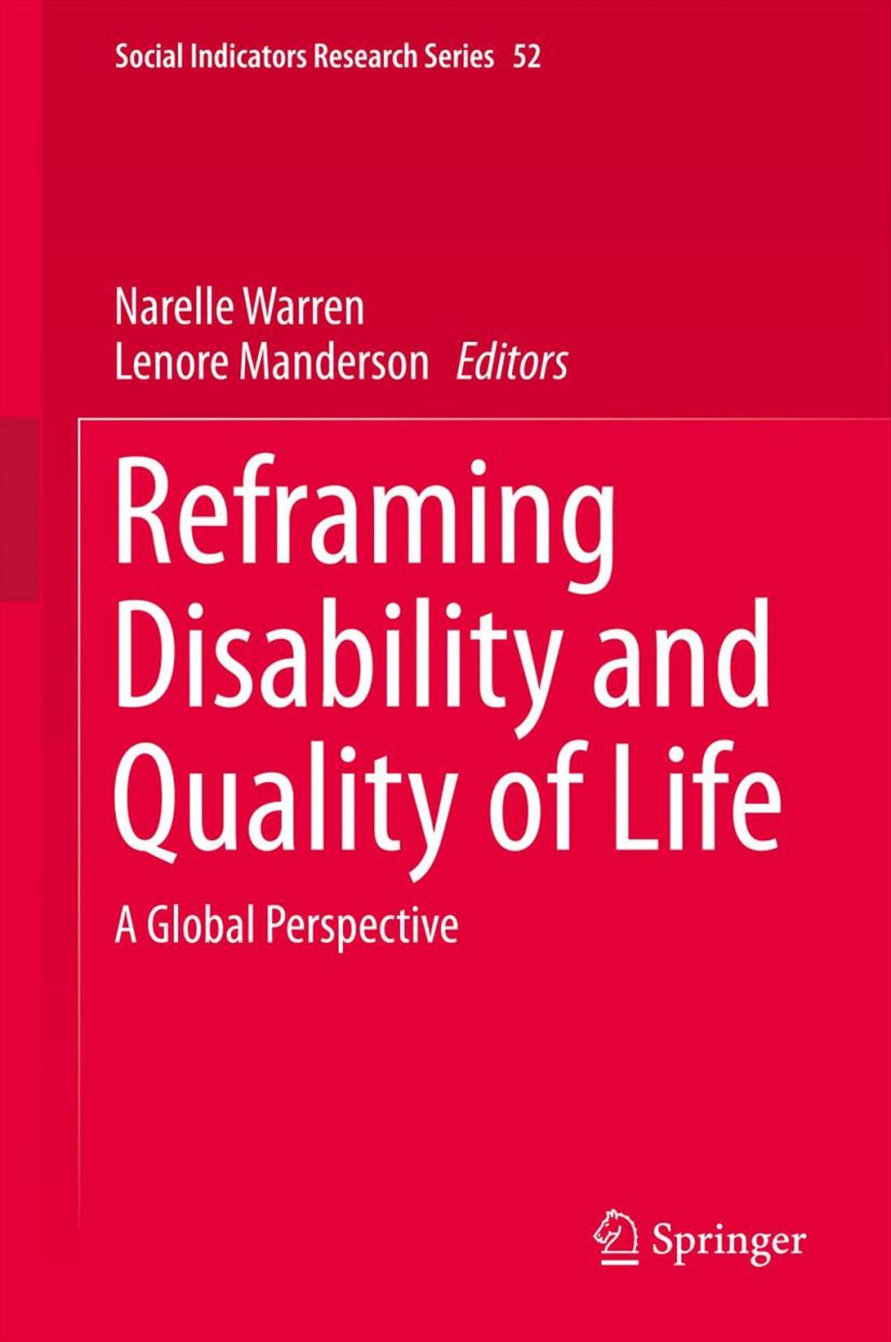 Big bigCover of Reframing Disability and Quality of Life