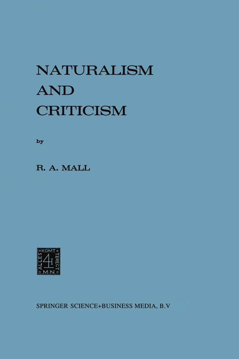 Big bigCover of Naturalism and Criticism