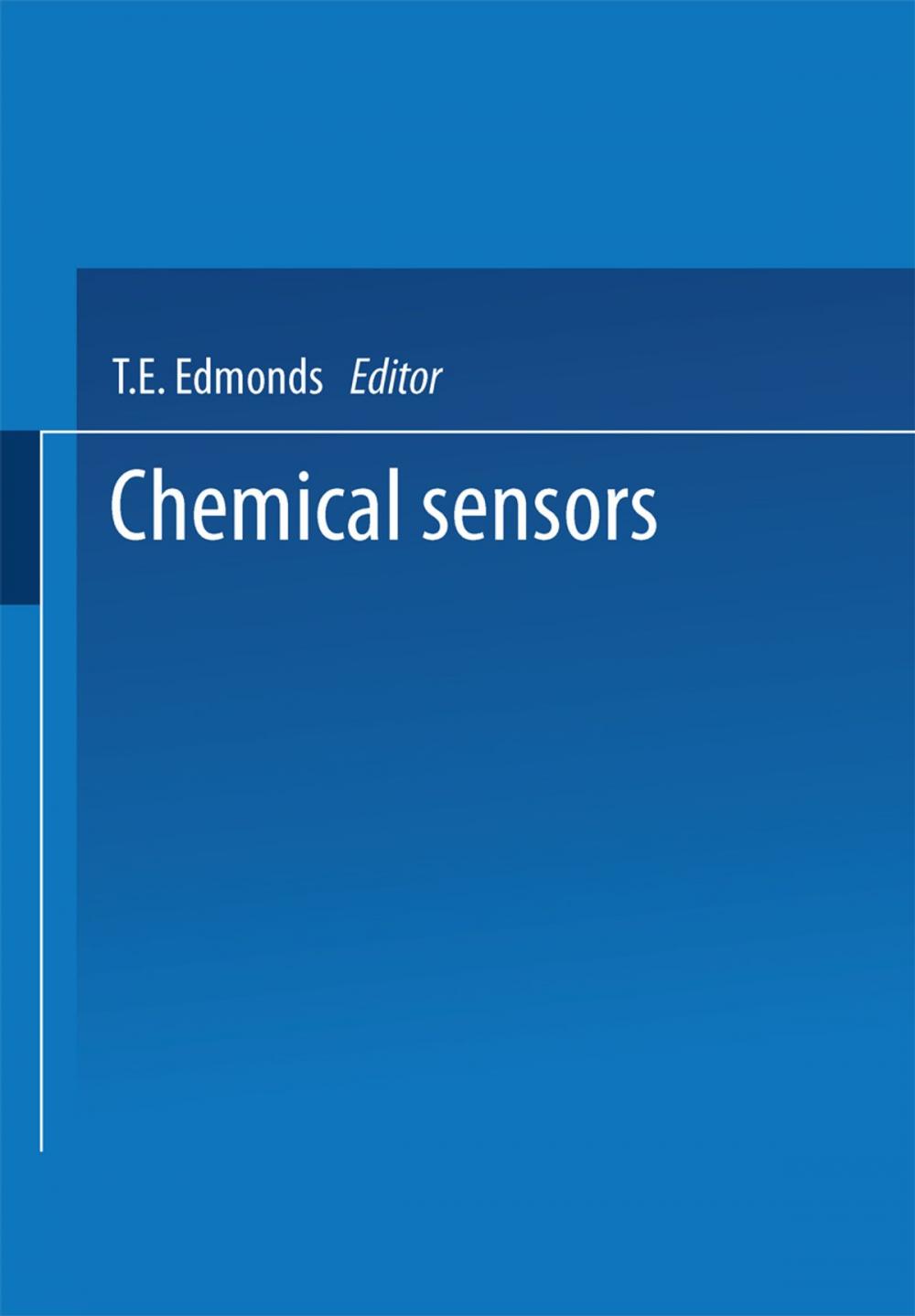 Big bigCover of Chemical Sensors