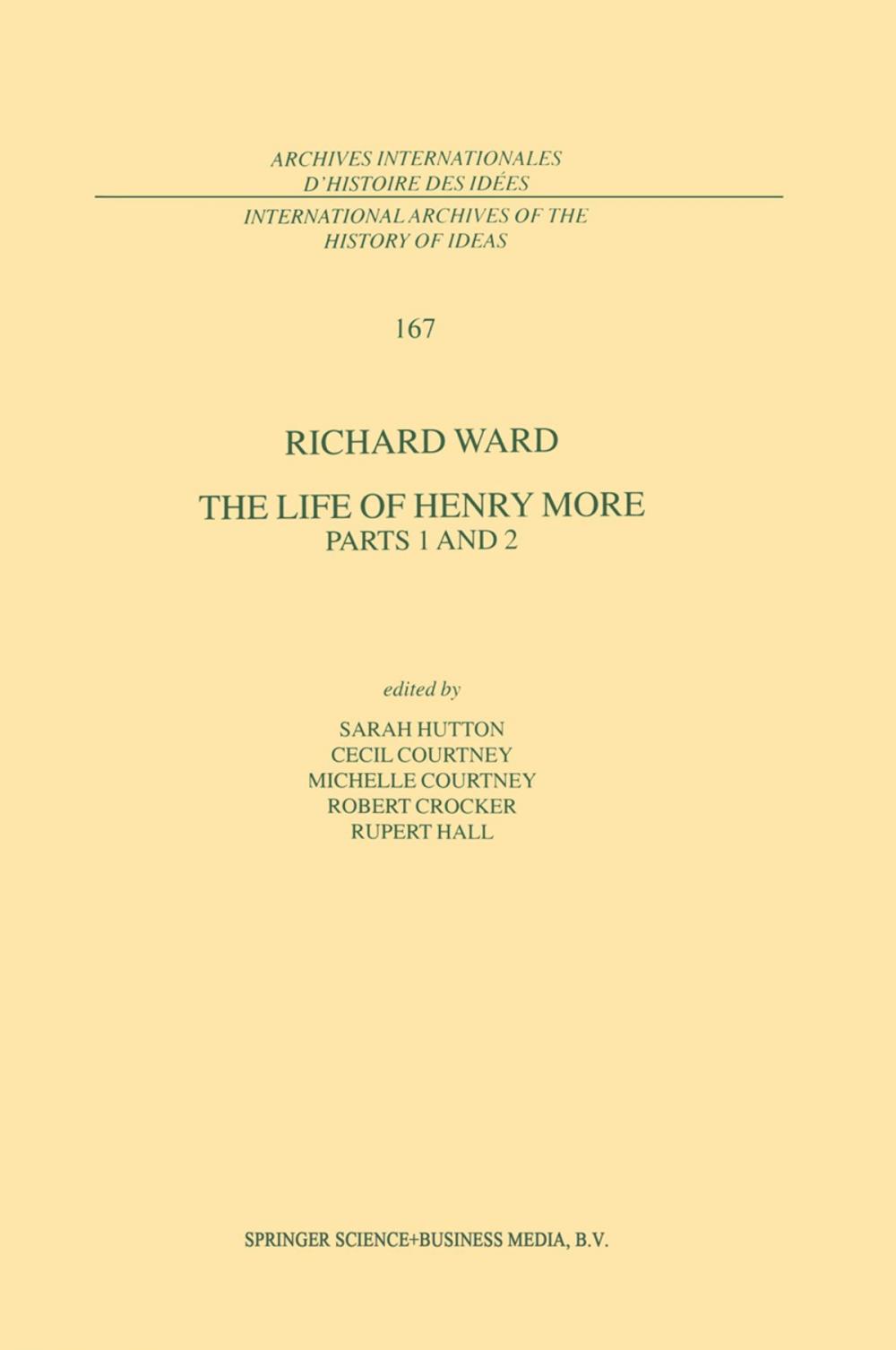 Big bigCover of The Life of Henry More