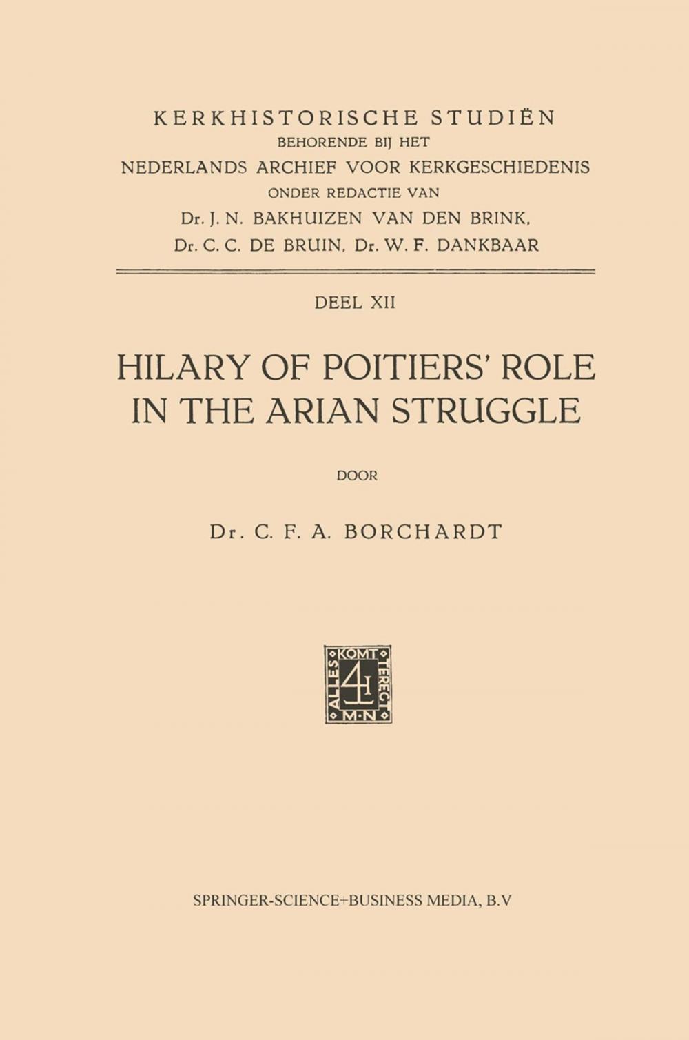 Big bigCover of Hilary of Poitiers’ Role in the Arian Struggle