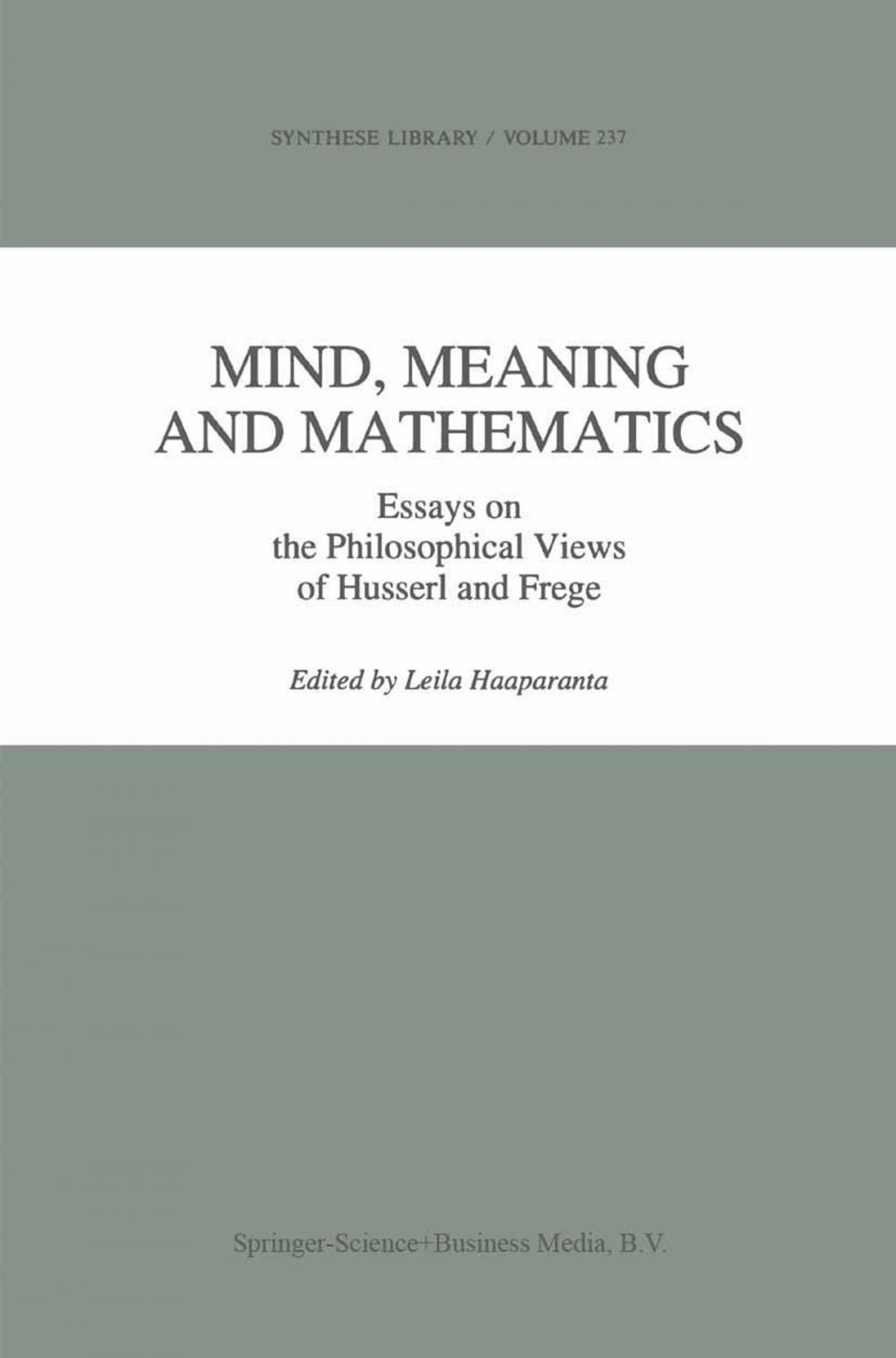 Big bigCover of Mind, Meaning and Mathematics