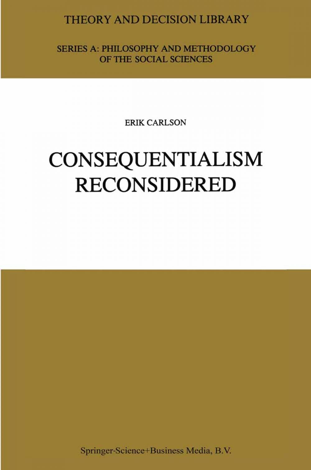 Big bigCover of Consequentialism Reconsidered