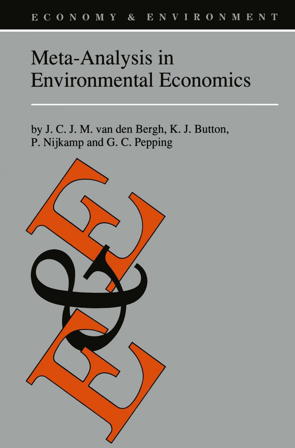 Big bigCover of Meta-Analysis in Environmental Economics