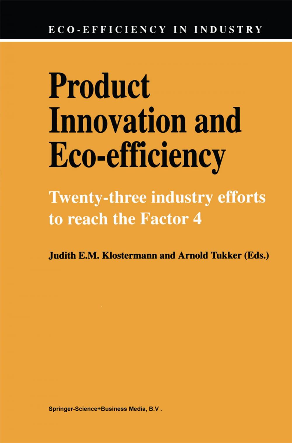 Big bigCover of Product Innovation and Eco-Efficiency