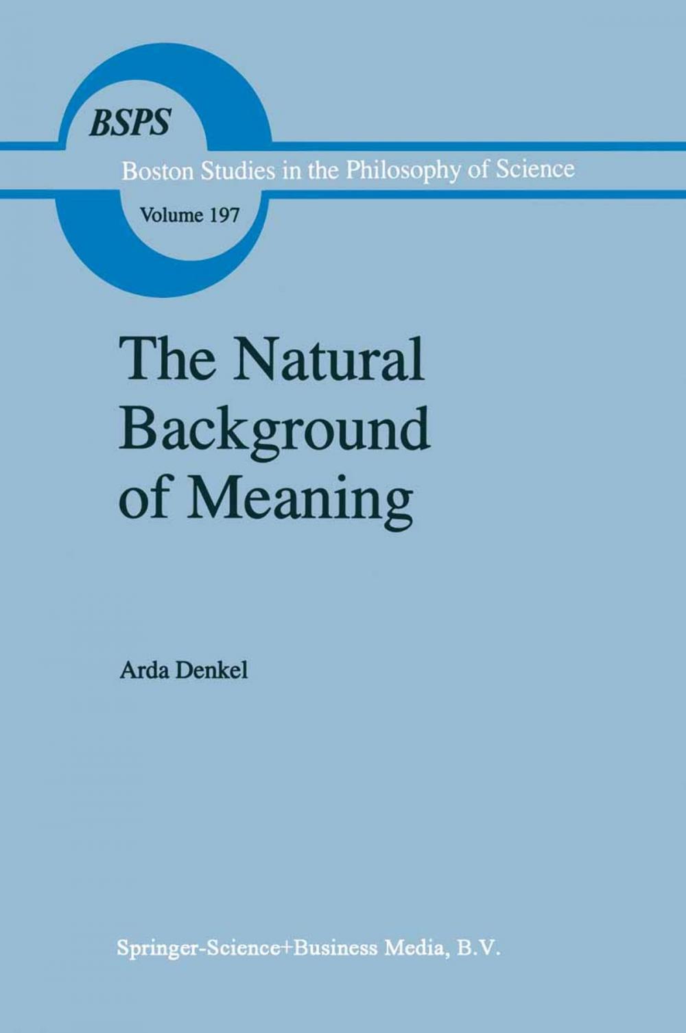 Big bigCover of The Natural Background of Meaning