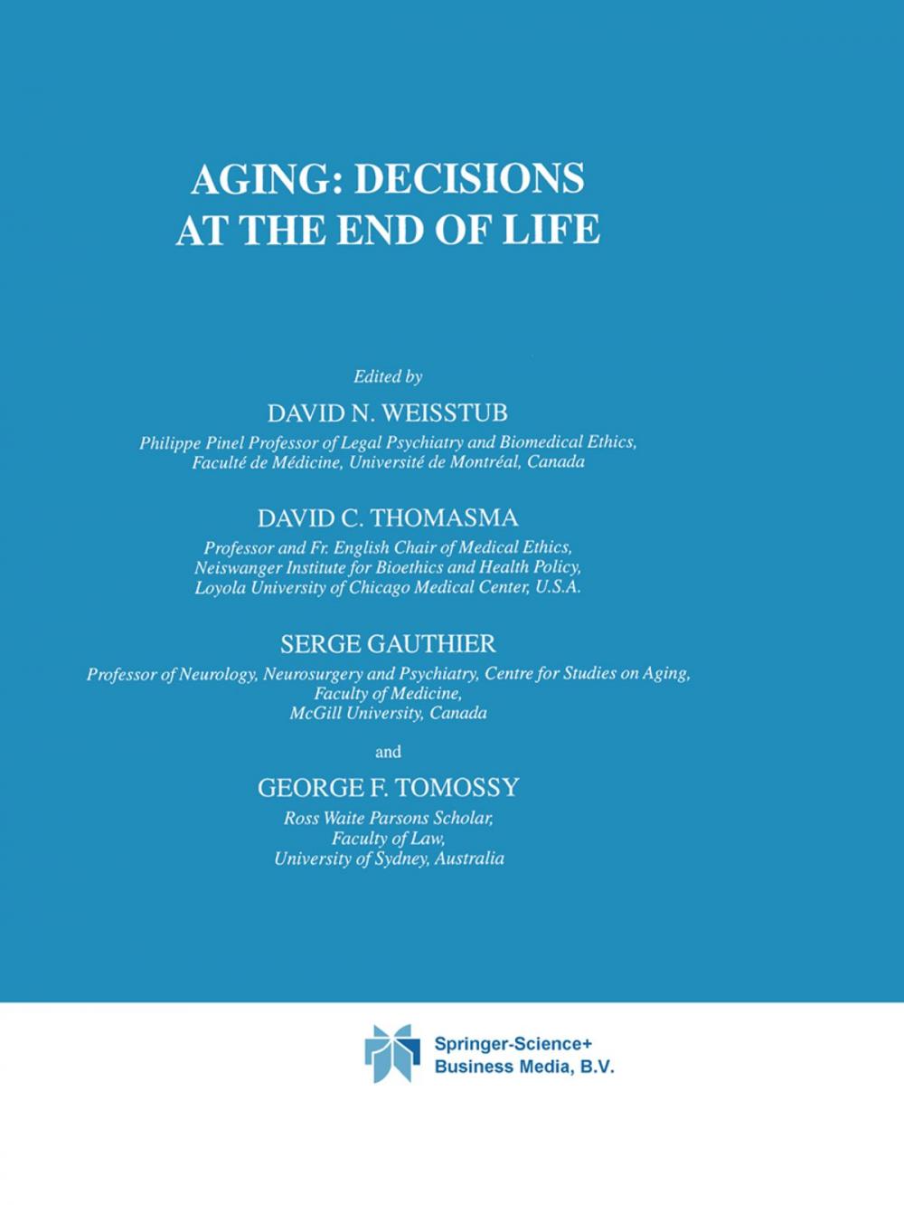 Big bigCover of Aging: Decisions at the End of Life