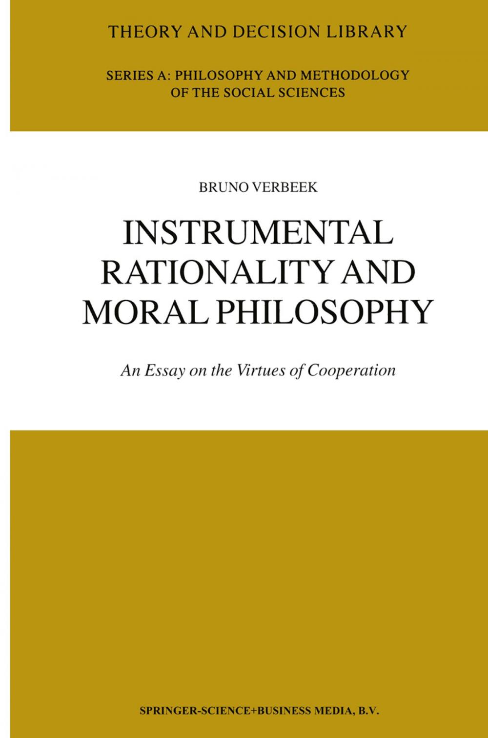 Big bigCover of Instrumental Rationality and Moral Philosophy