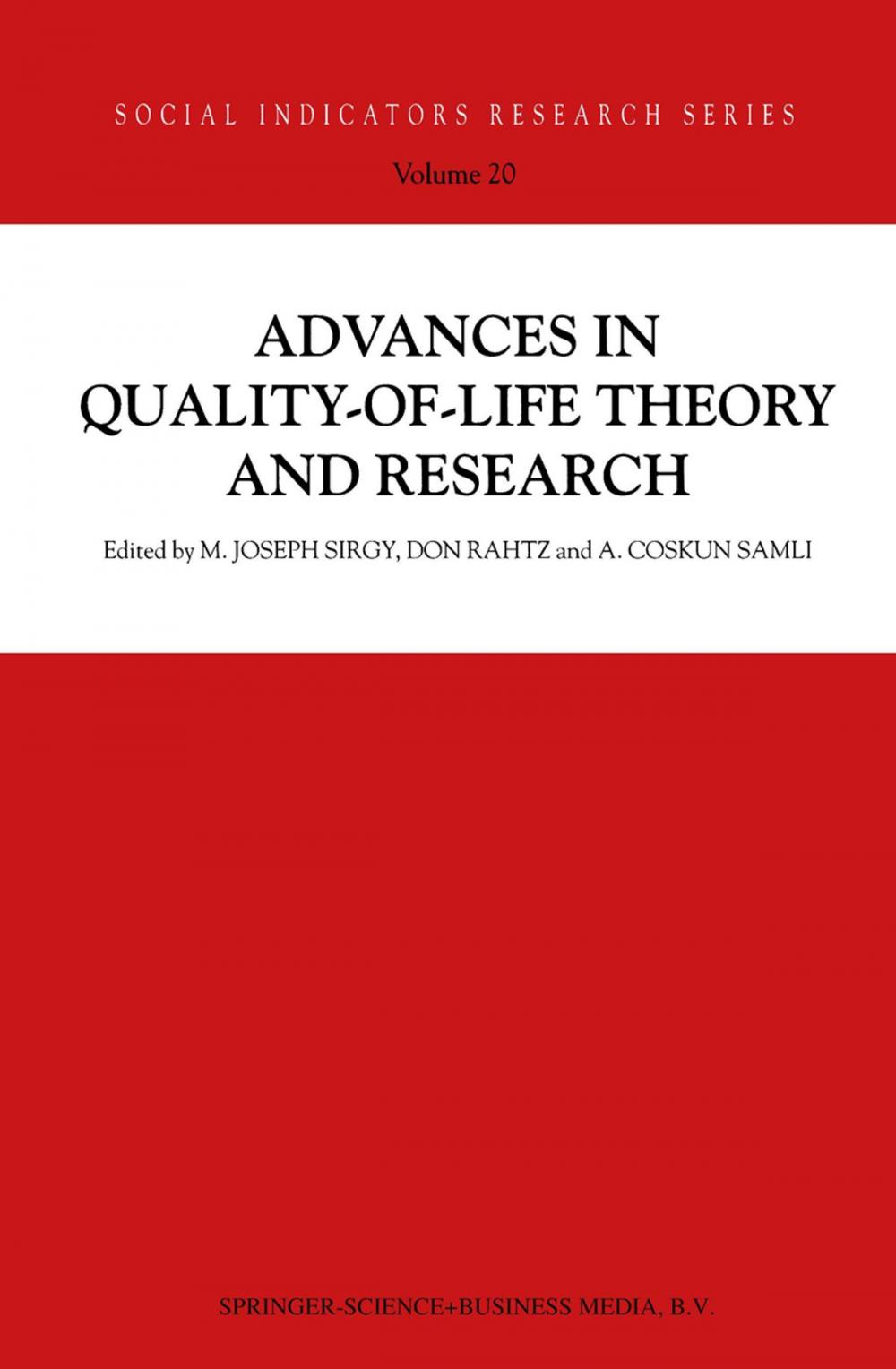 Big bigCover of Advances in Quality-of-Life Theory and Research