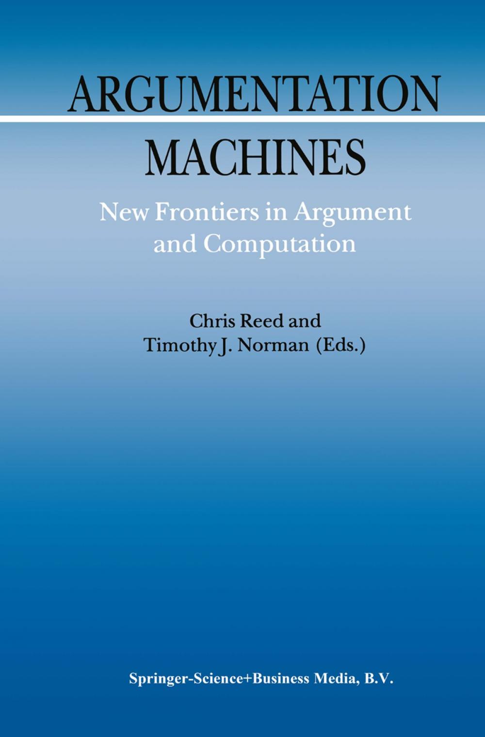 Big bigCover of Argumentation Machines