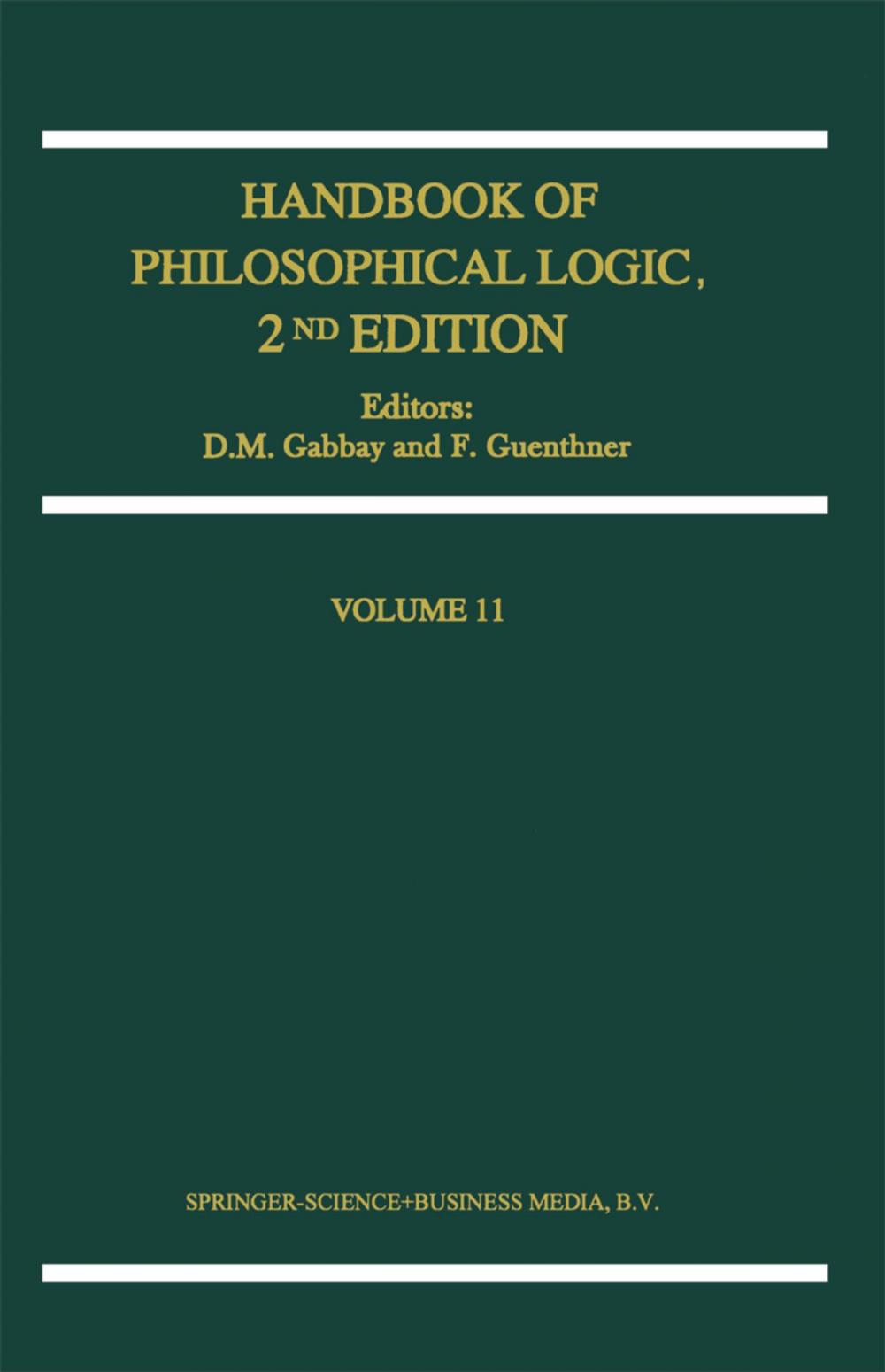 Big bigCover of Handbook of Philosophical Logic