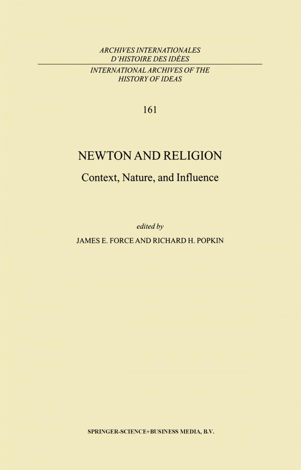 Big bigCover of Newton and Religion