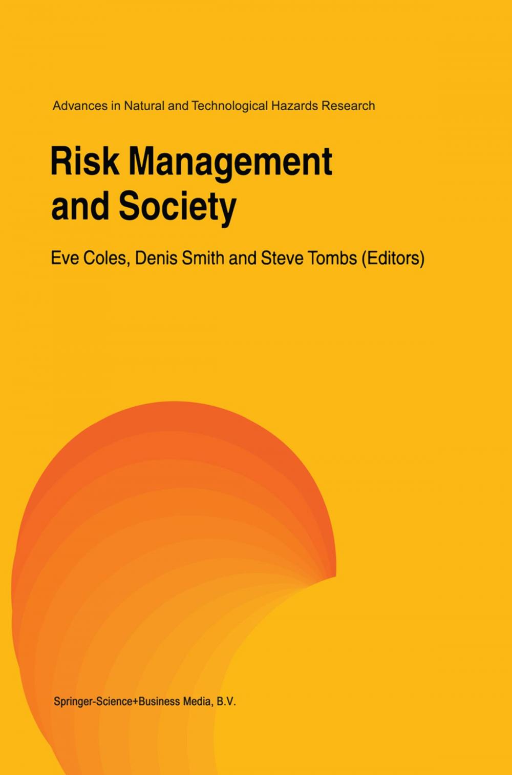 Big bigCover of Risk Management and Society