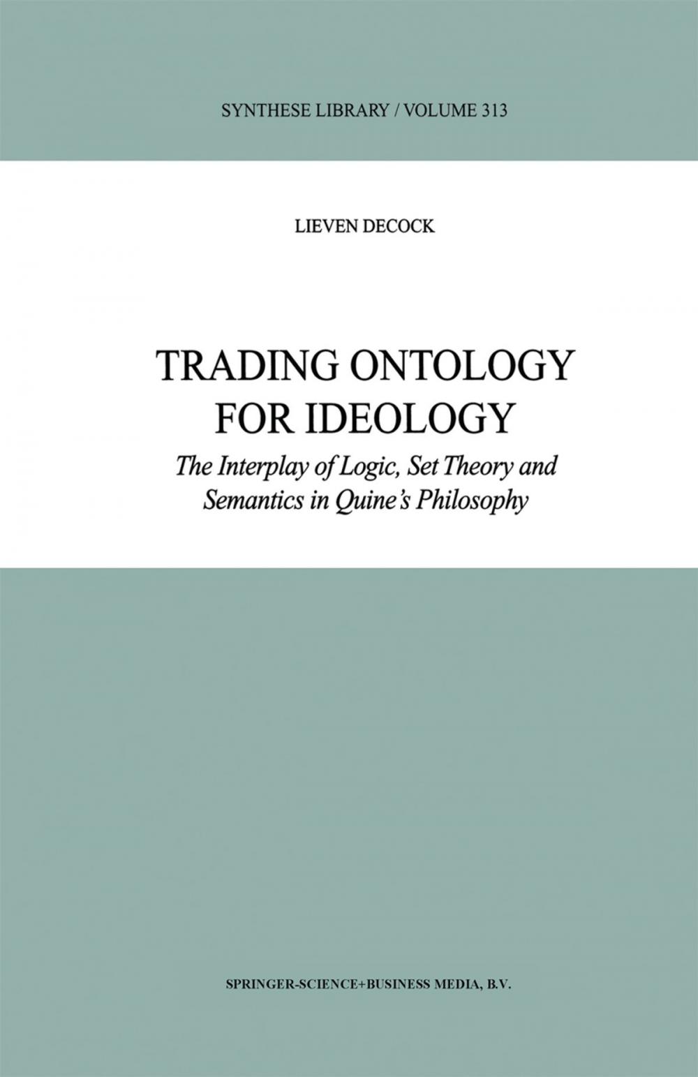 Big bigCover of Trading Ontology for Ideology