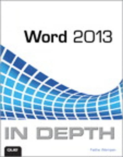 Cover of the book Word 2013 In Depth by Faithe Wempen, Pearson Education