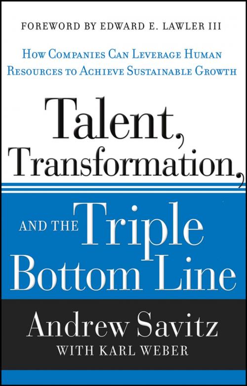 Cover of the book Talent, Transformation, and the Triple Bottom Line by Andrew Savitz, Wiley