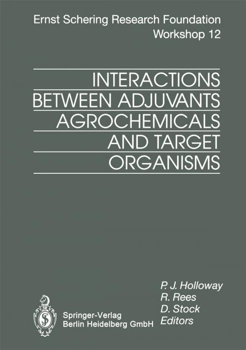 Cover of the book Interactions Between Adjuvants, Agrochemicals and Target Organisms by , Springer Berlin Heidelberg