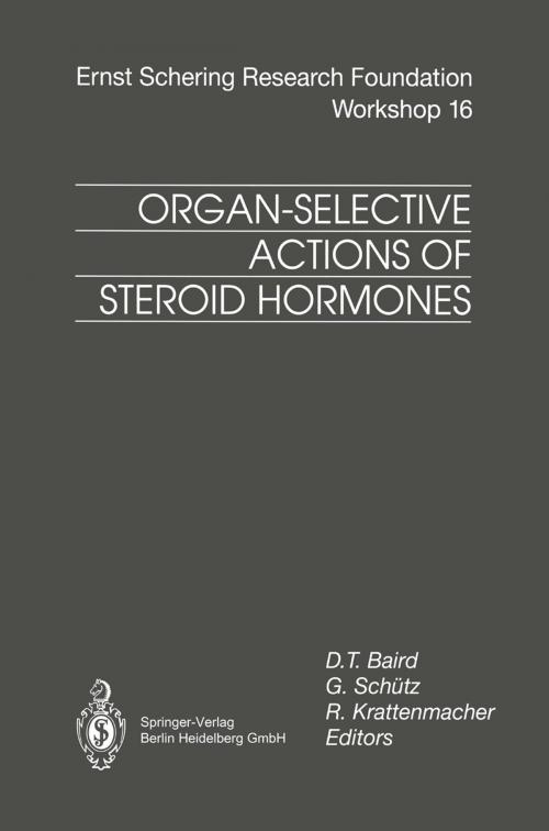 Cover of the book Organ-Selective Actions of Steroid Hormones by , Springer Berlin Heidelberg