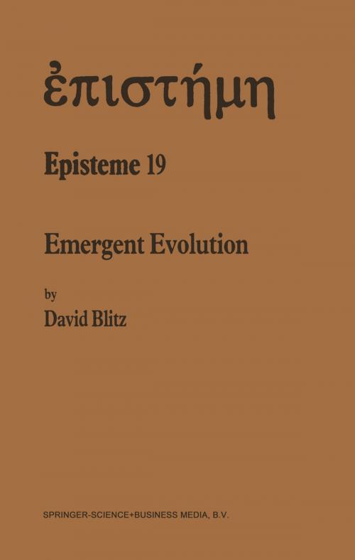 Cover of the book Emergent Evolution by David Blitz, Springer Netherlands