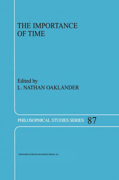 Cover of the book The Importance of Time by , Springer Netherlands