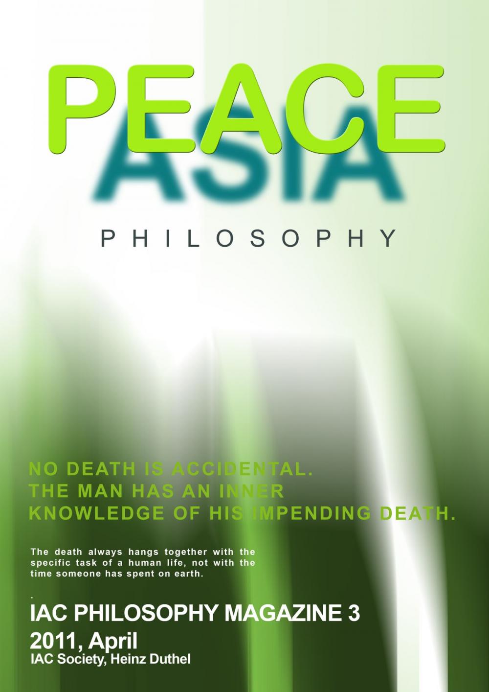 Big bigCover of Peace Philosophy Magazine III