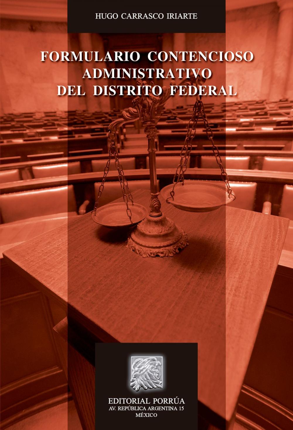 Big bigCover of Formulario contencioso administrativo del Distrito Federal