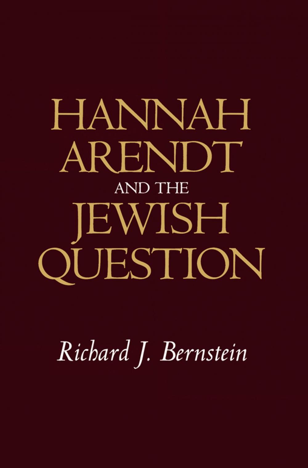 Big bigCover of Hannah Arendt and the Jewish Question