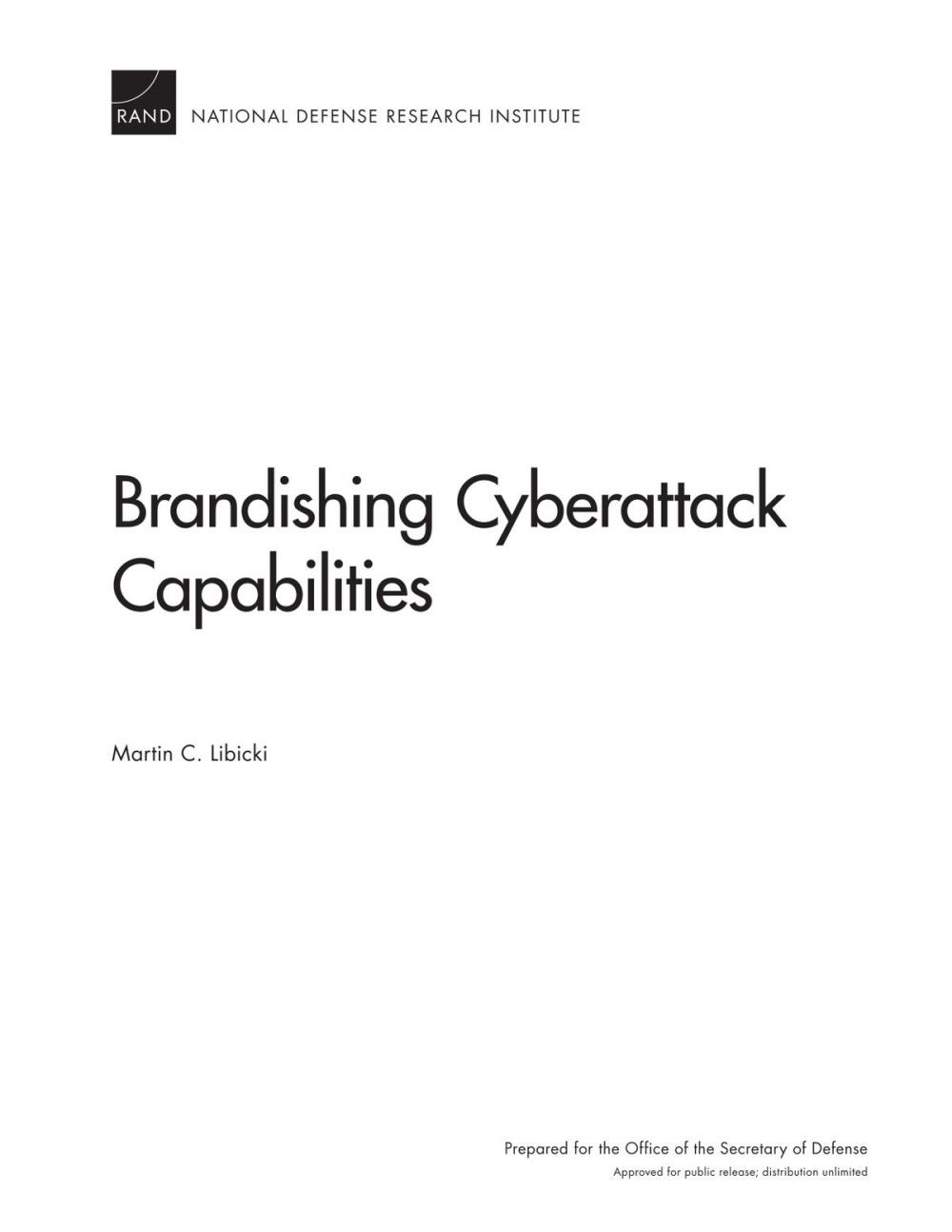 Big bigCover of Brandishing Cyberattack Capabilities