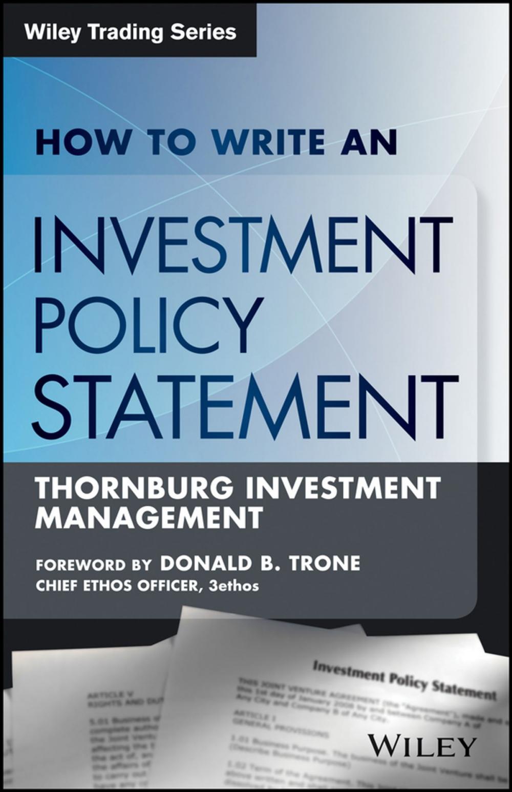 Big bigCover of How to Write an Investment Policy Statement