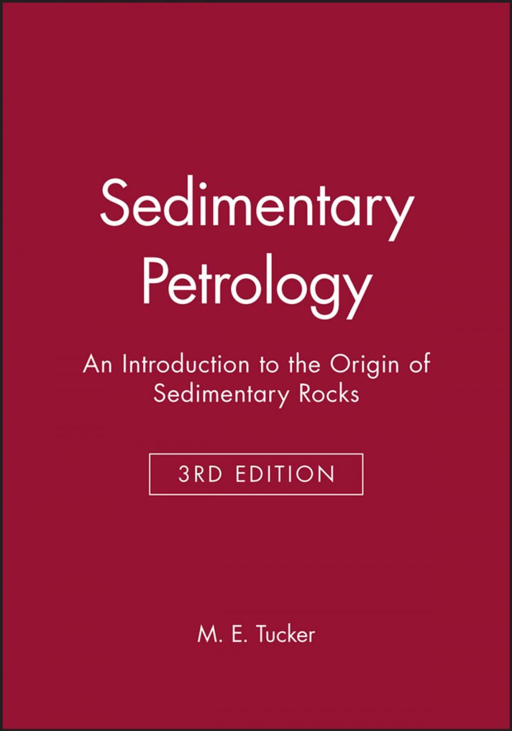 Big bigCover of Sedimentary Petrology