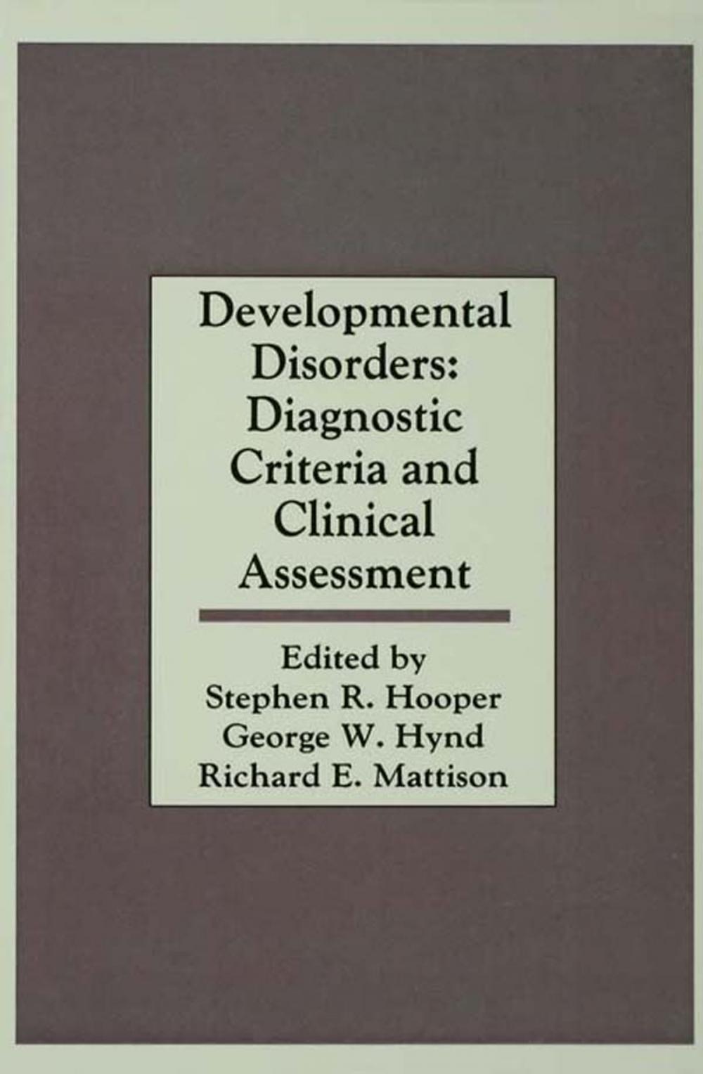 Big bigCover of Developmental Disorders