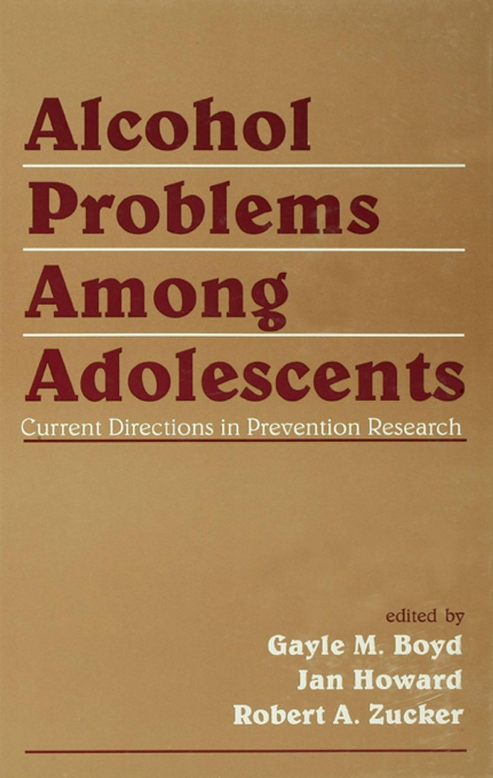 Big bigCover of Alcohol Problems Among Adolescents