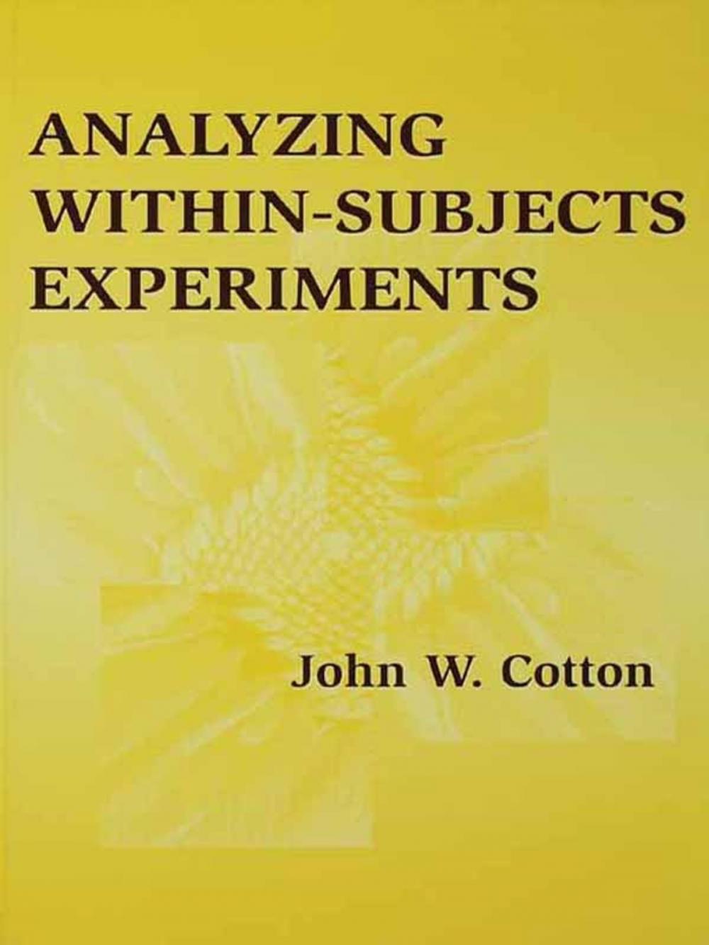 Big bigCover of Analyzing Within-subjects Experiments