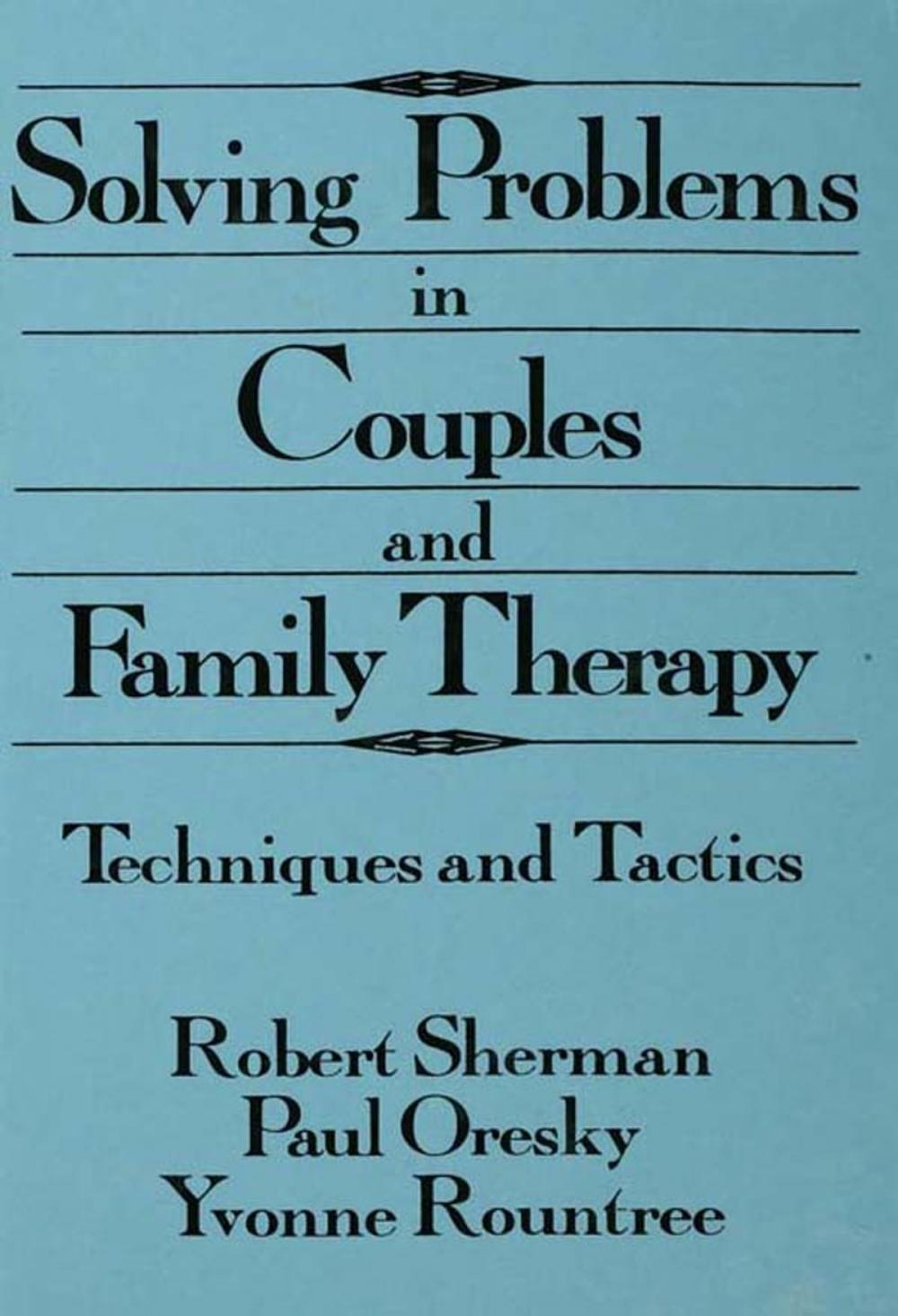 Big bigCover of Solving Problems In Couples And Family Therapy