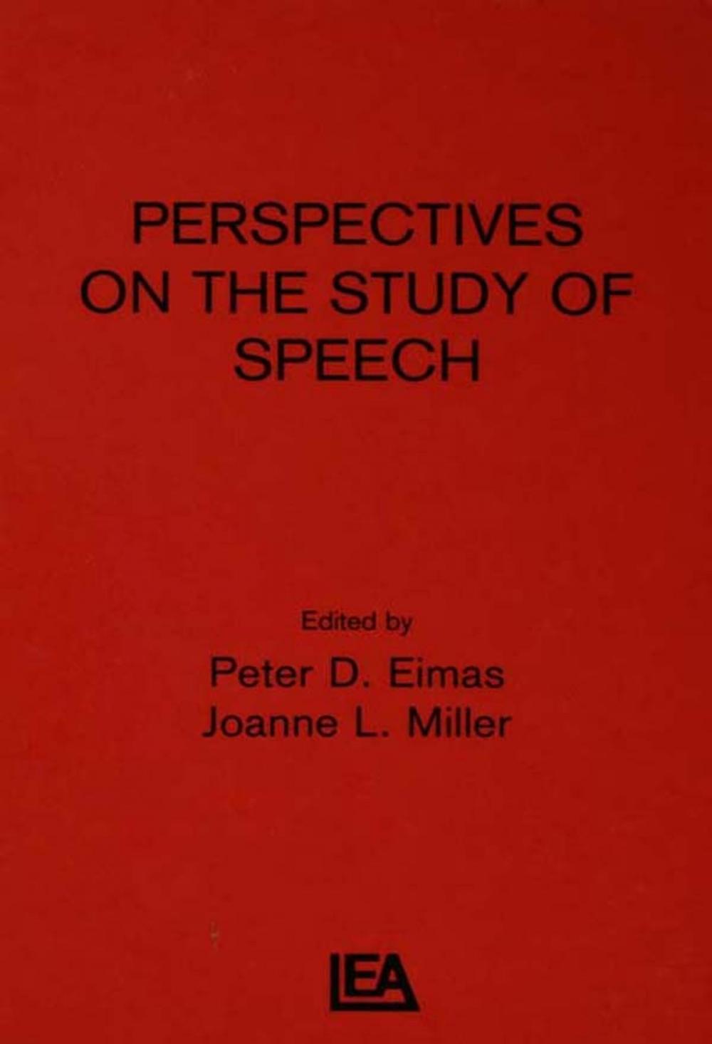 Big bigCover of Perspectives on the Study of Speech