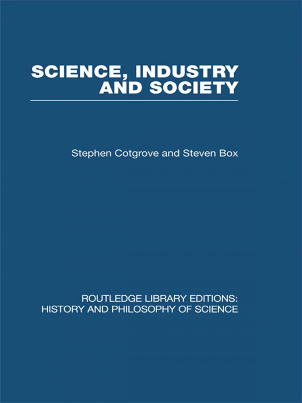 Big bigCover of Science Industry and Society