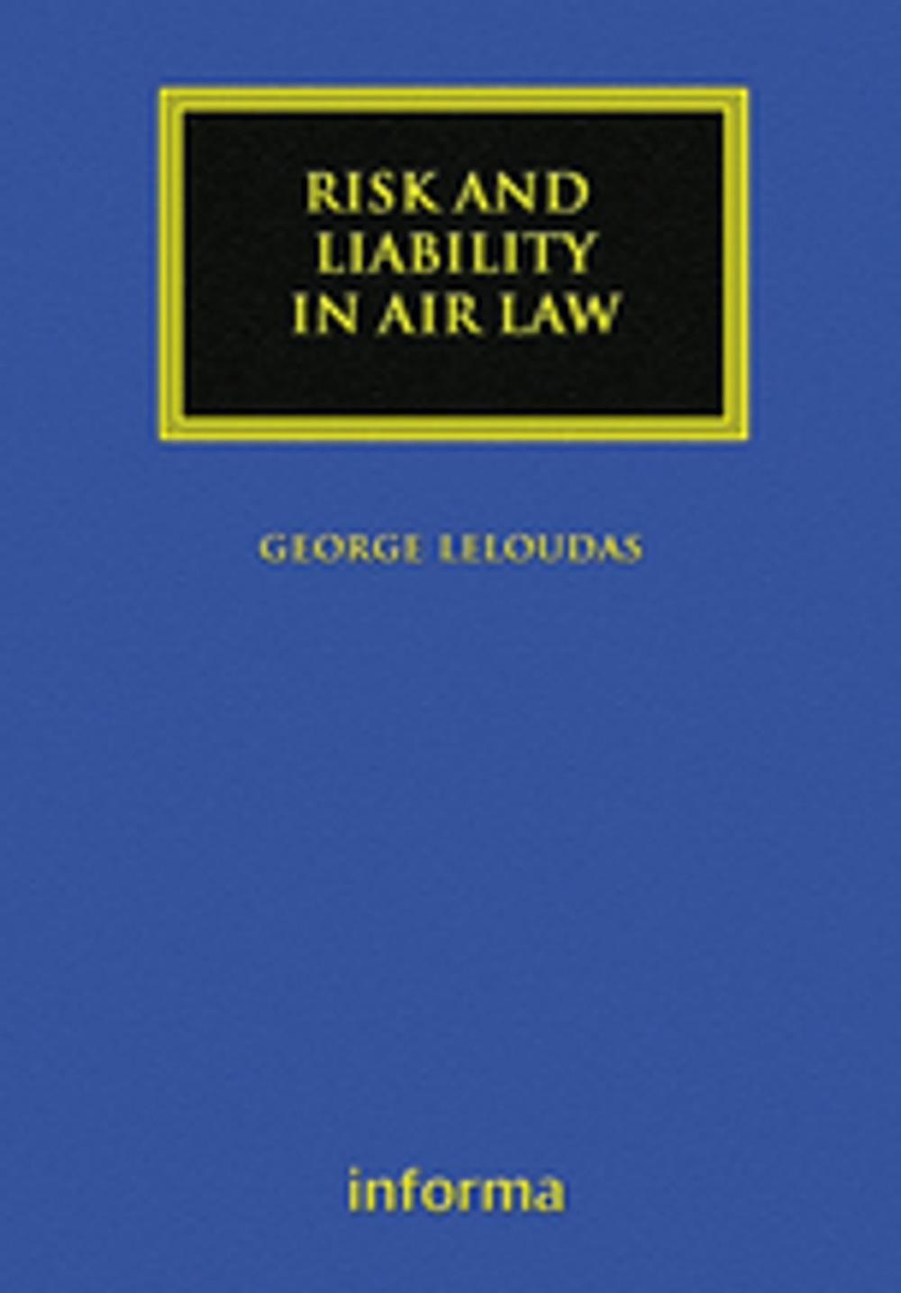 Big bigCover of Risk and Liability in Air Law