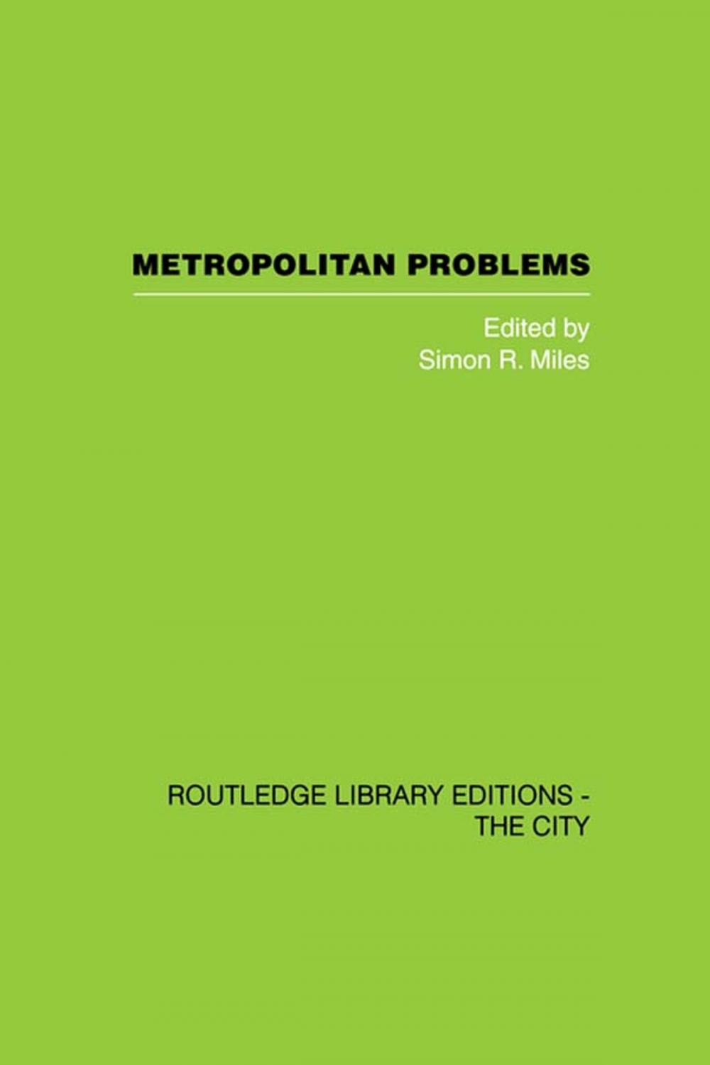 Big bigCover of Metropolitan Problems