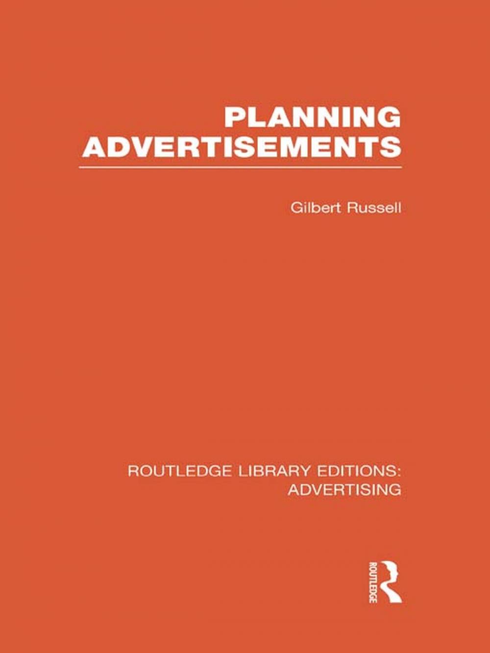 Big bigCover of Planning Advertisements (RLE Advertising)