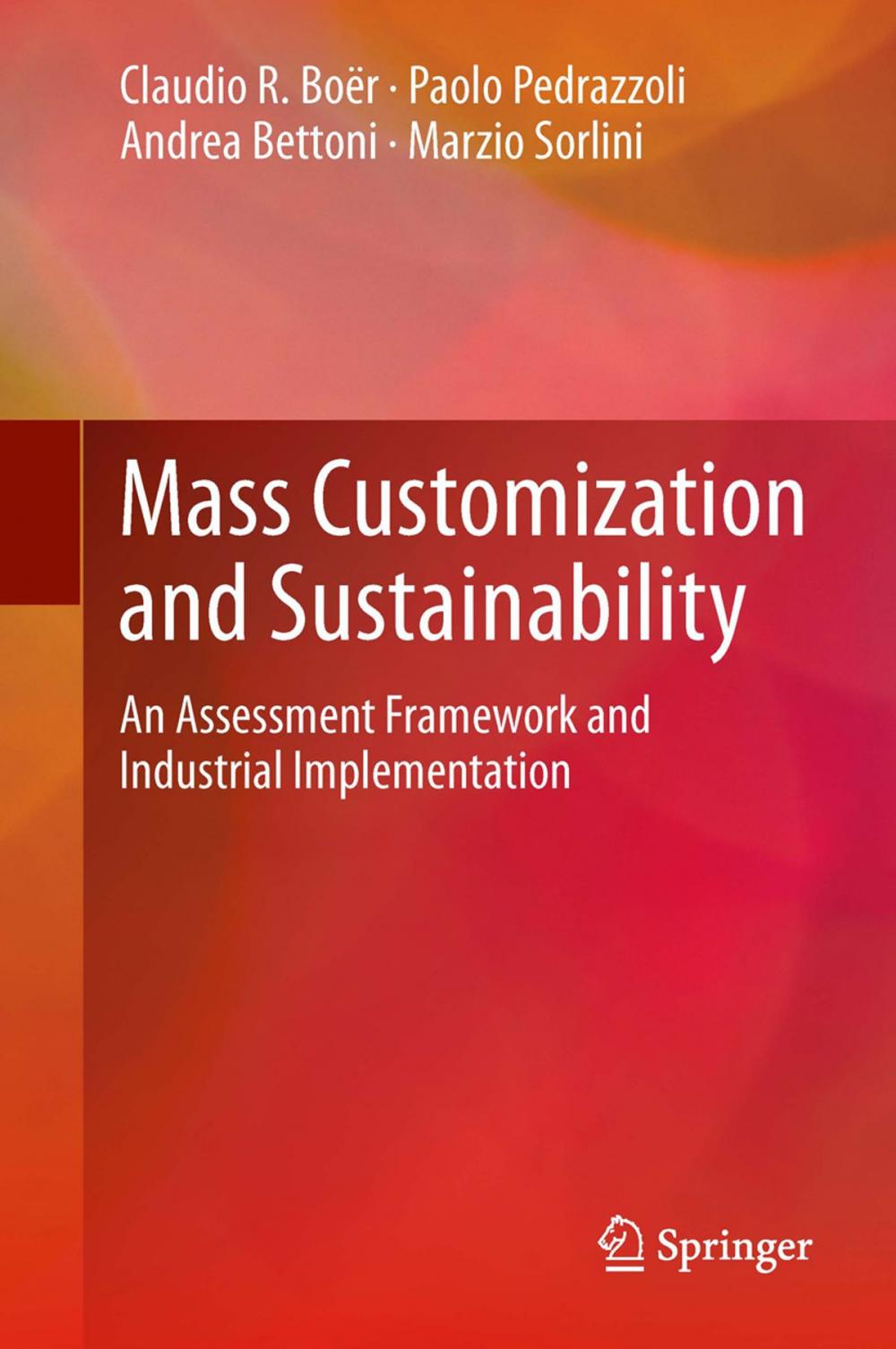 Big bigCover of Mass Customization and Sustainability