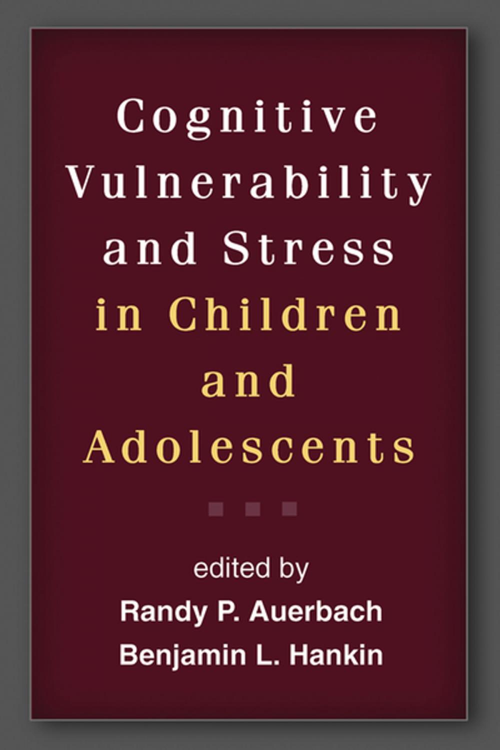 Big bigCover of Cognitive Vulnerability and Stress in Children and Adolescents