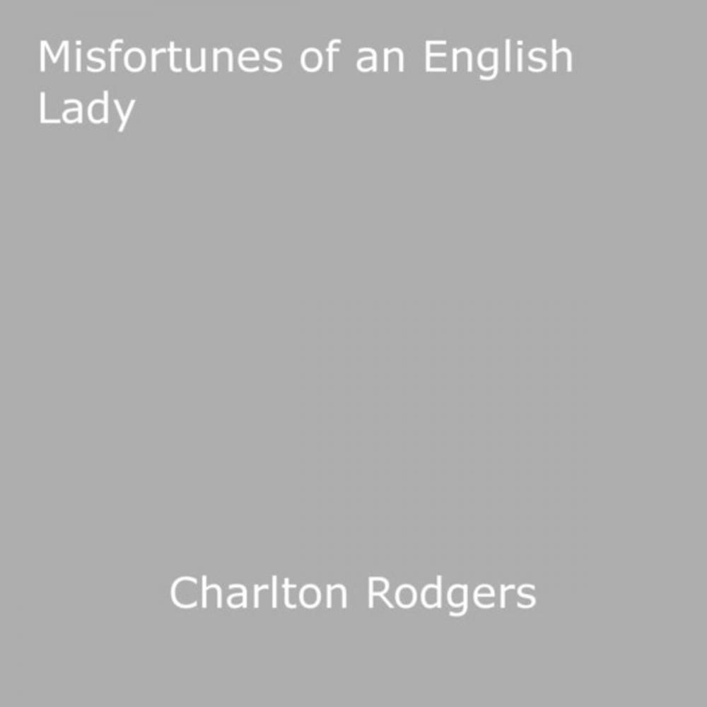 Big bigCover of Misfortunes of an English Lady