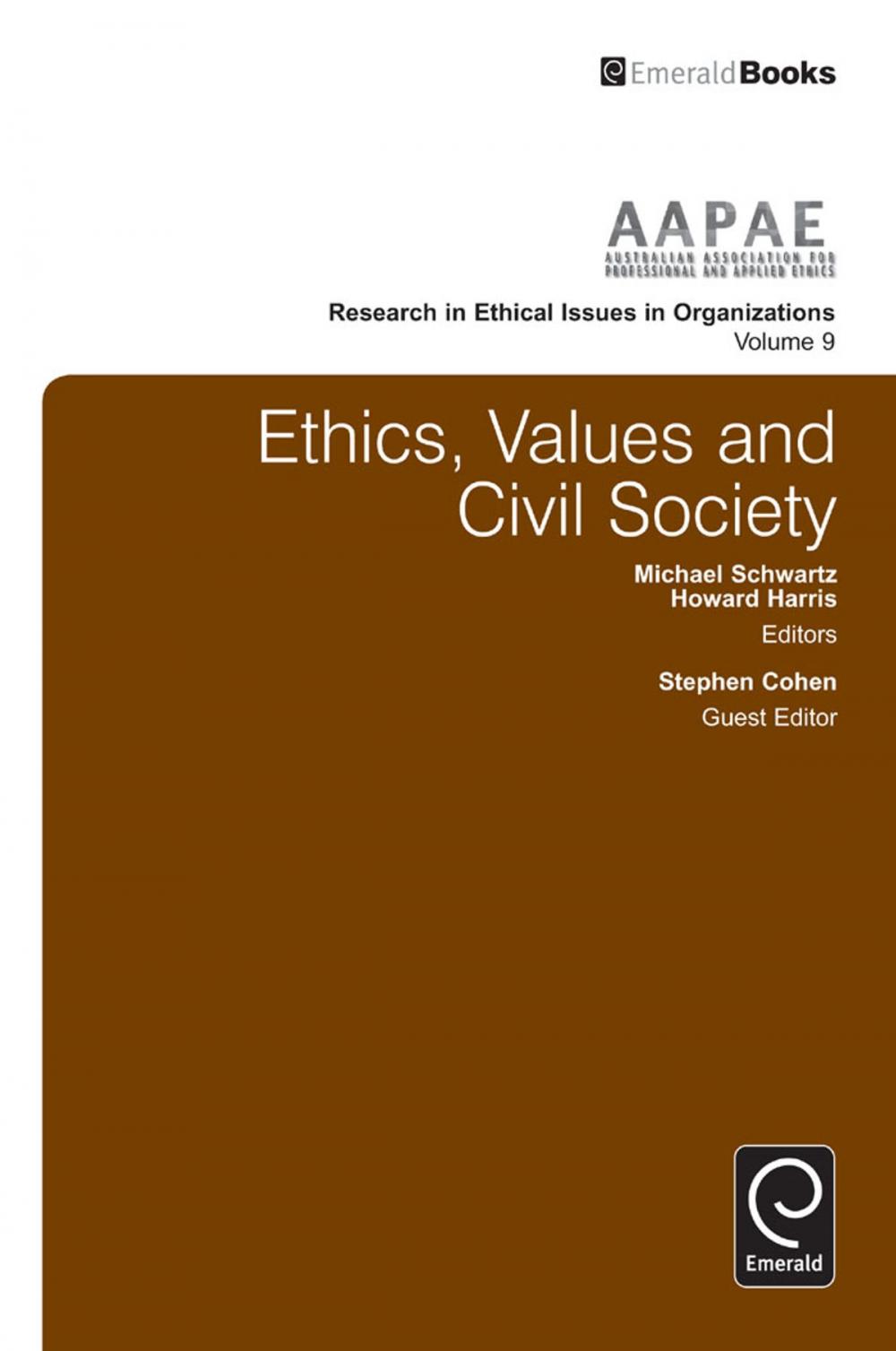 Big bigCover of Ethics, Values and Civil Society