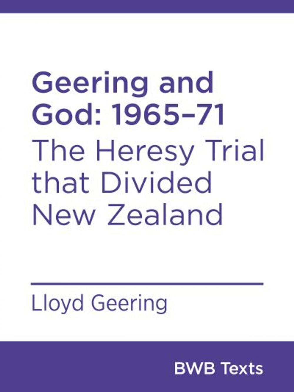 Big bigCover of Geering and God: 196571