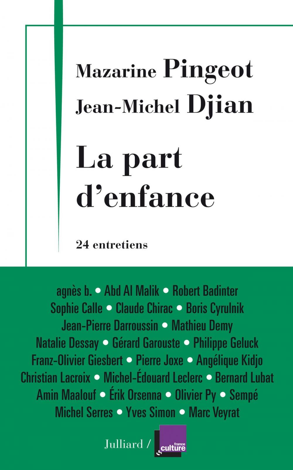 Big bigCover of La part d'enfance