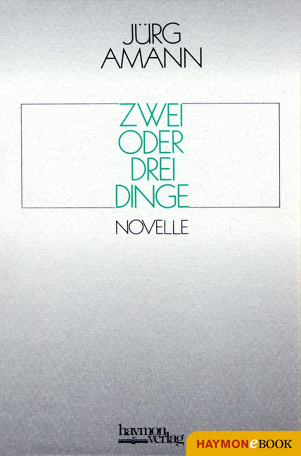 Big bigCover of Zwei oder drei Dinge