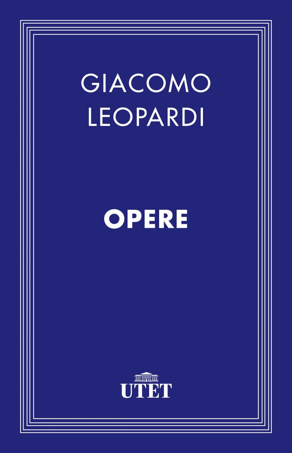 Big bigCover of Leopardi. Opere